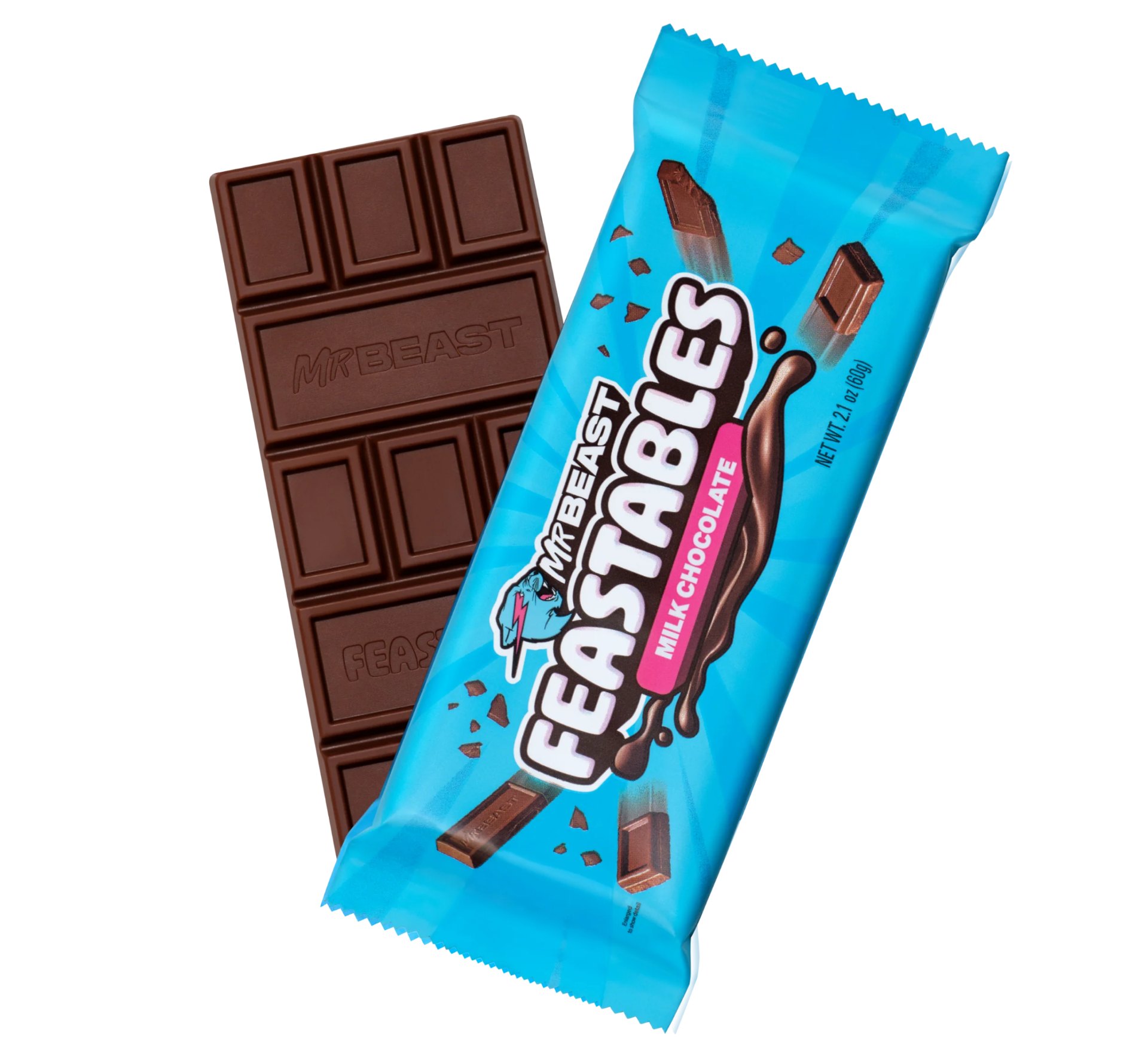 Feastables Milk Chocolate chocolate bar available in Malta and Gozo stores